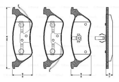 Комплект тормозных колодок BOSCH 0 986 TB2 388