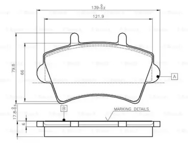 Комплект тормозных колодок BOSCH 0 986 TB2 392