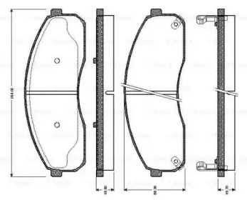 Комплект тормозных колодок BOSCH 0 986 TB2 395