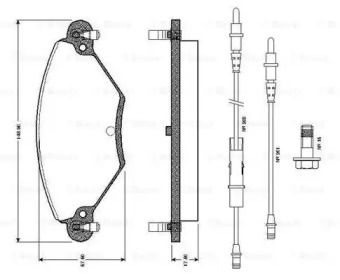 Комплект тормозных колодок BOSCH 0 986 TB2 399