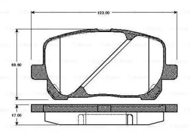 Комплект тормозных колодок BOSCH 0 986 TB2 430