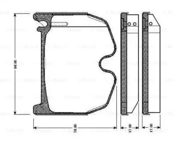 Комплект тормозных колодок BOSCH 0 986 TB2 452