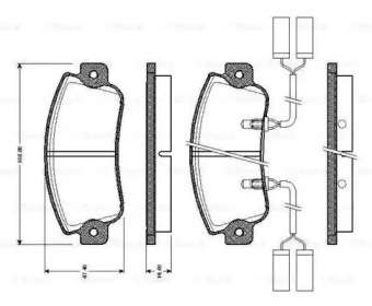 Комплект тормозных колодок BOSCH 0 986 TB2 480