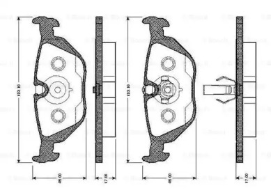 Комплект тормозных колодок BOSCH 0 986 TB2 595