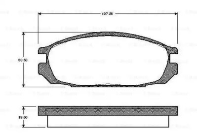 Комплект тормозных колодок BOSCH 0 986 TB2 616