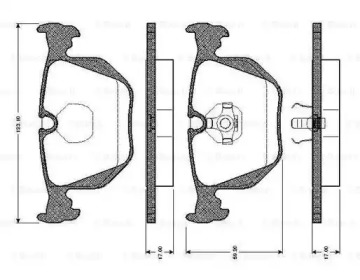 Комплект тормозных колодок BOSCH 0 986 TB2 665