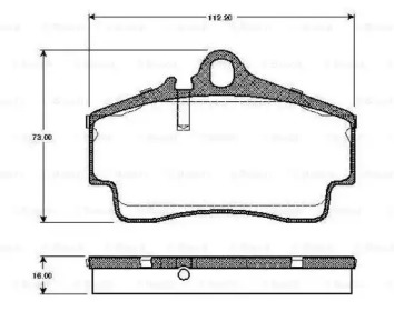 Комплект тормозных колодок BOSCH 0 986 TB2 765