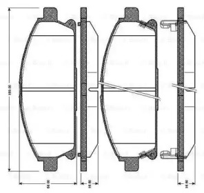 Комплект тормозных колодок BOSCH 0 986 TB2 775