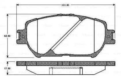 Комплект тормозных колодок BOSCH 0 986 TB2 843