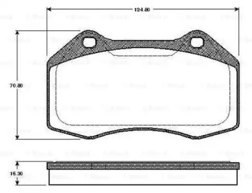 Комплект тормозных колодок BOSCH 0 986 TB2 885