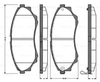 Комплект тормозных колодок BOSCH 0 986 TB2 925