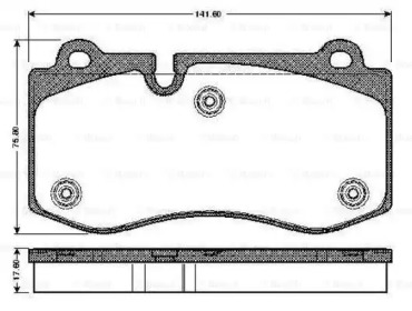 Комплект тормозных колодок BOSCH 0 986 TB2 932