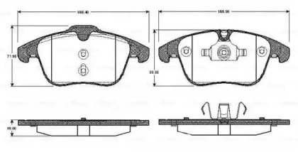 Комплект тормозных колодок BOSCH 0 986 TB2 939