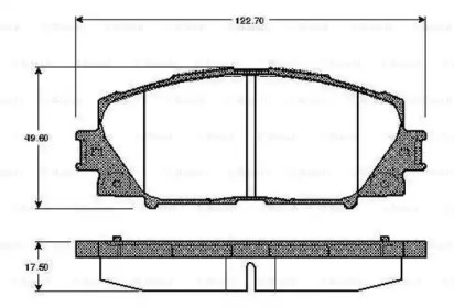 Комплект тормозных колодок BOSCH 0 986 TB2 940