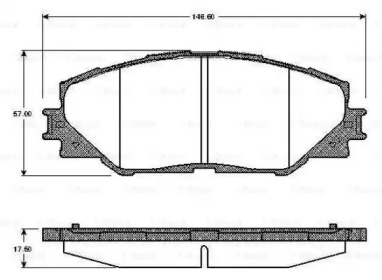 Комплект тормозных колодок BOSCH 0 986 TB2 942