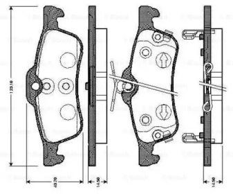 Комплект тормозных колодок BOSCH 0 986 TB3 073