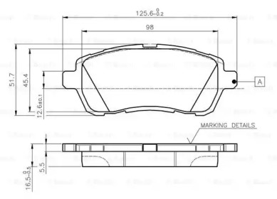 Комплект тормозных колодок BOSCH 0 986 TB3 083