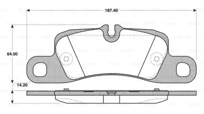 Комплект тормозных колодок BOSCH 0 986 TB3 109