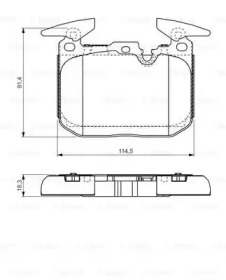 Комплект тормозных колодок BOSCH 0 986 TB3 211