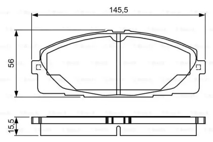 Комплект тормозных колодок BOSCH 0 986 TB3 214