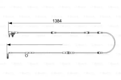 Сигнализатор, износ тормозных колодок BOSCH 1 987 473 565