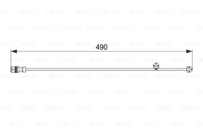 Сигнализатор, износ тормозных колодок BOSCH 1 987 474 560