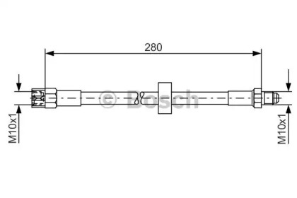 Тормозной шланг BOSCH 1 987 476 117