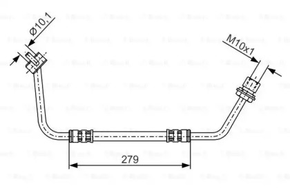 Тормозной шланг BOSCH 1 987 476 507