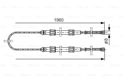 Трос BOSCH 1 987 477 002