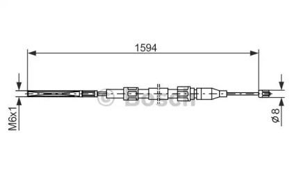 Трос BOSCH 1 987 477 042