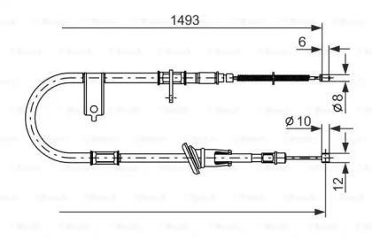 Трос BOSCH 1 987 477 055