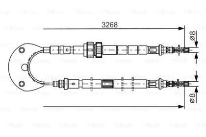 Трос BOSCH 1 987 477 095