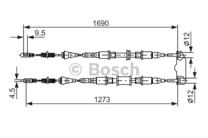 Трос BOSCH 1 987 477 129