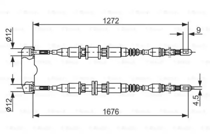 Трос BOSCH 1 987 477 136