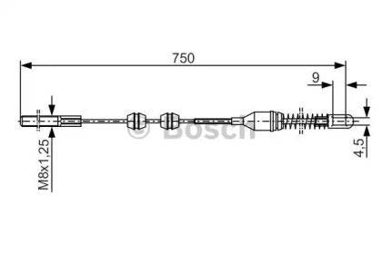 Трос BOSCH 1 987 477 140