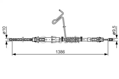 Трос BOSCH 1 987 477 185