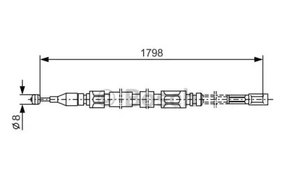 Трос BOSCH 1 987 477 211