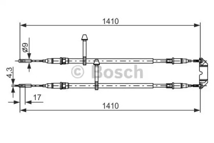 Трос BOSCH 1 987 477 245