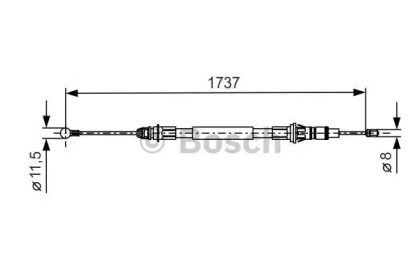 Трос BOSCH 1 987 477 261