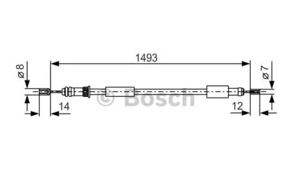 Трос BOSCH 1 987 477 271