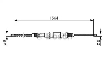 Трос BOSCH 1 987 477 311