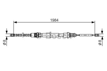 Трос BOSCH 1 987 477 335