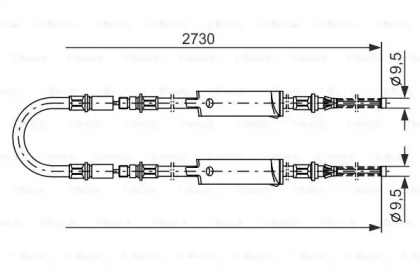 Трос BOSCH 1 987 477 370