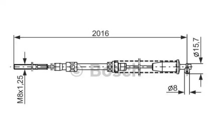 Трос BOSCH 1 987 477 377
