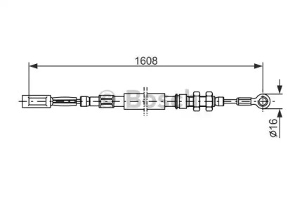 Трос BOSCH 1 987 477 417