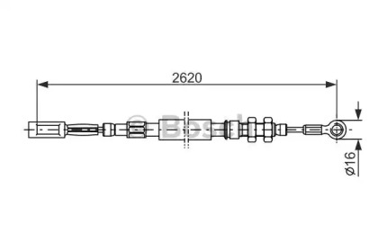 Трос BOSCH 1 987 477 421