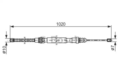 Трос BOSCH 1 987 477 463