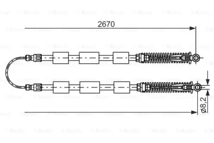 Трос BOSCH 1 987 477 553