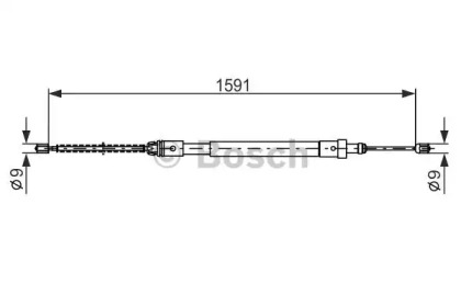 Трос BOSCH 1 987 477 580