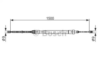 Трос BOSCH 1 987 477 581